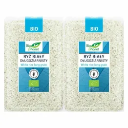 2 x Ryż Biały Długoziarnisty Bezglutenowy Bio 1 Kg - Bio Planet
