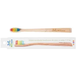 Szczoteczka Bambusowa Dla Dzieci od 4 do 6 lat Soft - Kolorowa MyEcoBrush