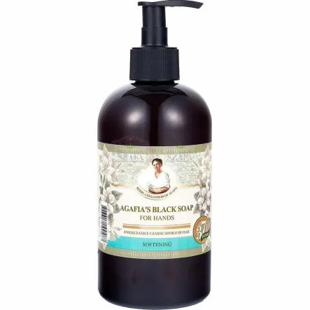 Mydło do Rąk Zmiękczające na Bazie Czarnego Mydła 500 ml - Agafi