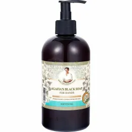 Mydło do Rąk Zmiękczające na Bazie Czarnego Mydła 500 ml - Agafi