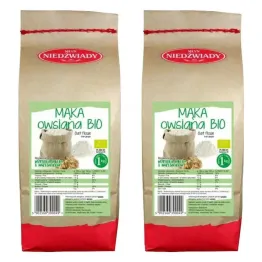 2 x Mąka Owsiana Typ 2000 Eko 1 kg - Młyn Niedźwiady