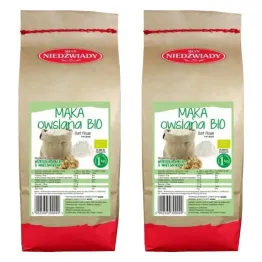 2 x Mąka Owsiana Typ 2000 Eko 1 kg - Młyn Niedźwiady