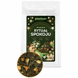 Herbata Zielona z Kwiatami Jaśminu Rytuał Spokoju 100 g - Planteon