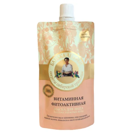 Maska do Twarzy Witaminowa Fitoaktywna 100 ml - Bania Agafi - Wyprzedaż