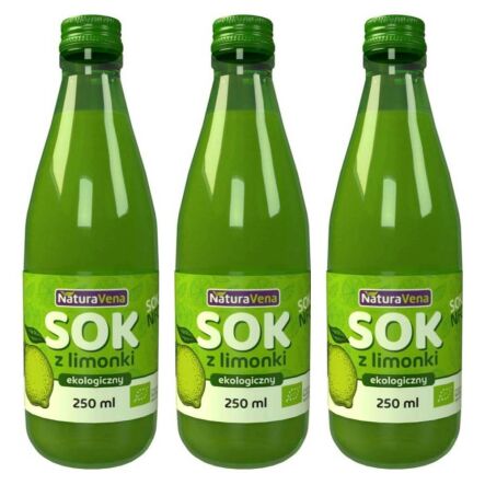 3 x Sok z Limonki NFC Bio 250 ml - NaturAvena