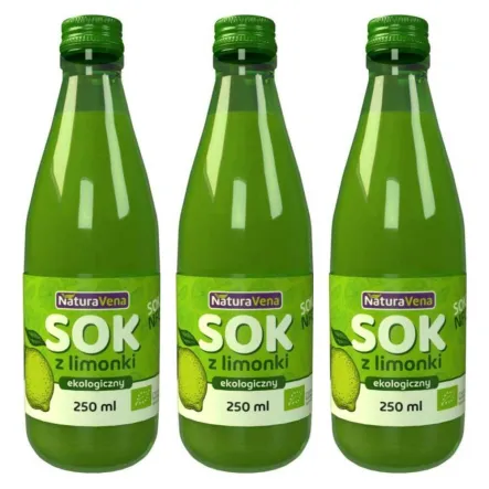 3 x Sok z Limonki NFC Bio 250 ml - NaturAvena