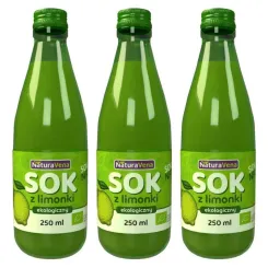 3 x Sok z Limonki 250 ml Bio - NaturAvena