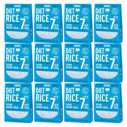 12 x Makaron Konjac Diet Rice BIO 300 g - Diet Food
