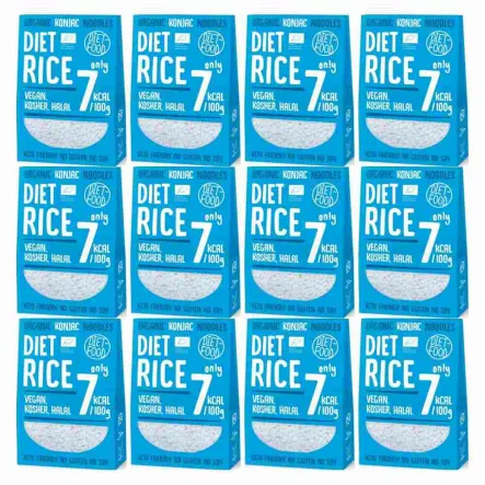 12 x Makaron Konjac Bio Organic Diet Rice 300 g - Diet Food