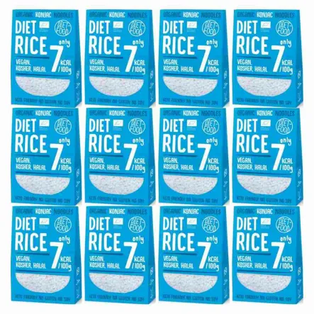 12 x Makaron Konjac Diet Rice BIO 300 g - Diet Food