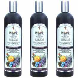 3 x Szampon  No 1 Na Cedrowym Propolisie Wzmacniający 550 ml - Agafji