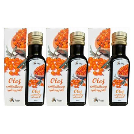 3 x Olej Rokitnikowy Syberyjski 100 ml - Aram Natura