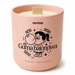 GUMA BALONOWA Sojowa Świeca Zapachowa w Szkle 175 g - Salire
