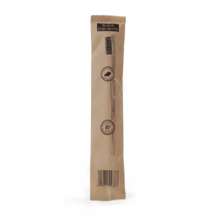 Szczoteczka do Zębów Bambusowa z Węglem Aktywnym - Biomika