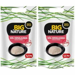 Zestaw 2 x Sól Himalajska Różowa Drobna 2,2 kg - Big Nature