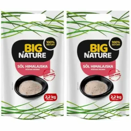 Zestaw 2 x Sól Himalajska Różowa Drobna 2,2 kg - Big Nature
