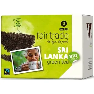 Herbata Zielona Ekspresowa Fair Trade Bio 36 g (20x 1,8 g) - Oxfam