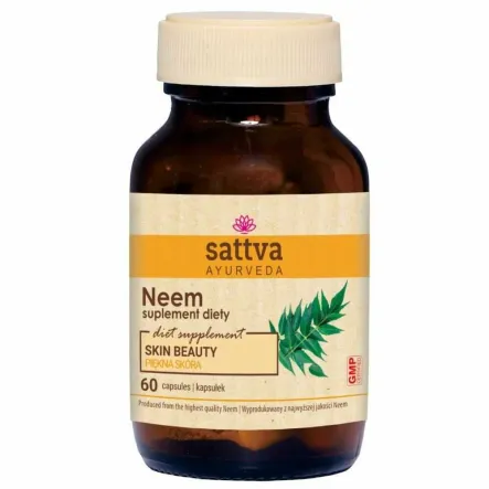 Neem Piękna Skóra 60 Kapsułek - Sattva Ayurveda