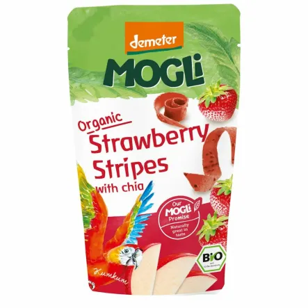 Przekąska Jabłko - Truskawka z Nasionami Chia Bio 25 g Mogli 