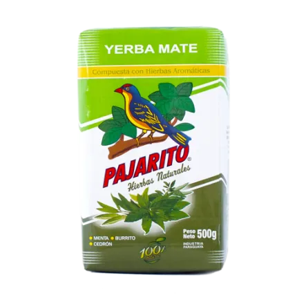Yerba Mate Pajarito Hierbas Ziołowo Miętowe 500 g