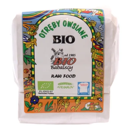 Otręby Owsiane Bio 250 g - Babalscy - Przecena Krótka Data Minimalnej Trwałości