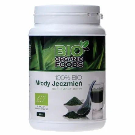 Młody Jęczmień Bio 100% Sok z Młodego Jęczmienia Eko 300 g - Bio Organic Foods