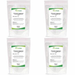 Zestaw 4 x Chlorek Magnezu Sześciowodny Płatki 1 kg - DeliFood