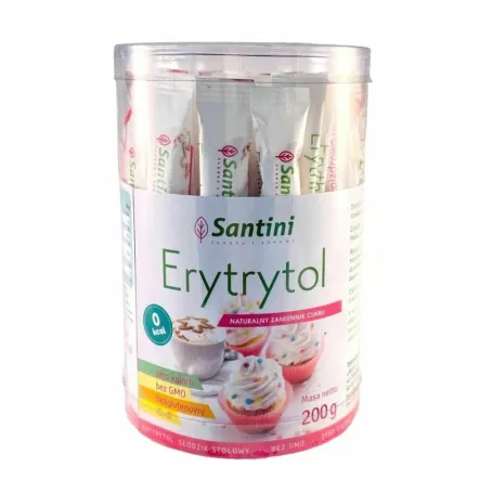 Erytrytol Saszetka TUBA 200 g (40 x 5 g) - Santini