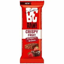 Baton Owocowy Truskawki & Brownie Crispy Fruit 40 g - BeRaw