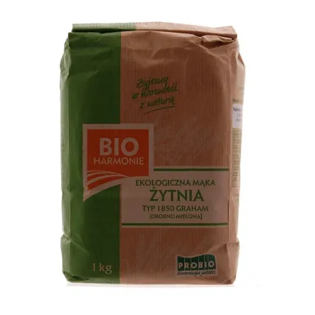 Mąka Żytnia Drobno Mielona Typ 1850 Graham Bio 1 kg Bioharmonie Uwaga Krótka Data Minimalnej Trwałości 