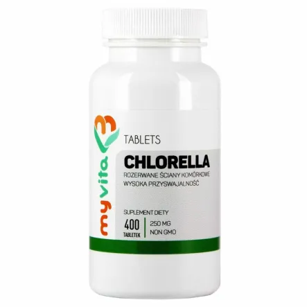 Chlorella 250 mg 400 Tabletek - MyVita