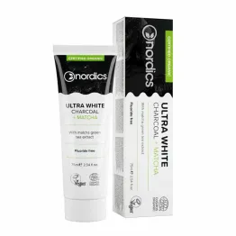 Pasta Do Zębów Ultra White Bez Fluoru Eco 75 ml - Nordics