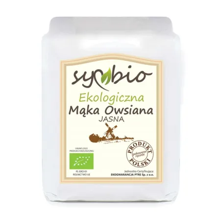 Mąka Owsiana Jasna Eko 500 g - Symbio