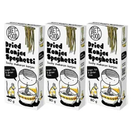 3 x Suchy Makaron Konjac Spaghetti 80 g - Diet-Food