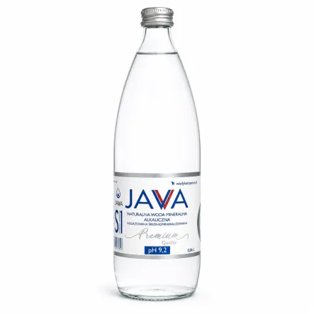 Naturalna Woda Mineralna Alkaliczna Niegazowana 860 ml (Szkło) - Java