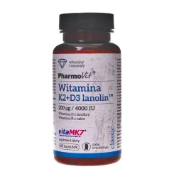 Witamina K2 Mk7+ D3 4000 IU 60 Kapsułek Pharmovit