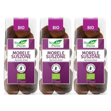3 x Morele Suszone Bezglutenowe Bio 150 G - Bio Planet