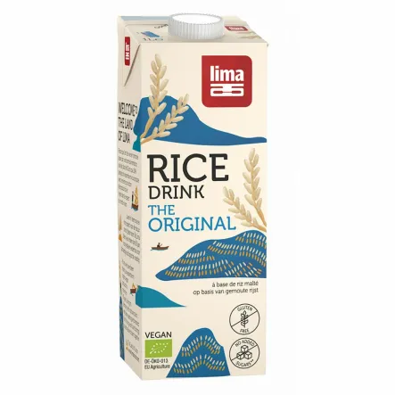 Napój Ryżowy Bezglutenowy Bio 1 l - Lima - Przecena Krótka Data Minimalnej Trwałości