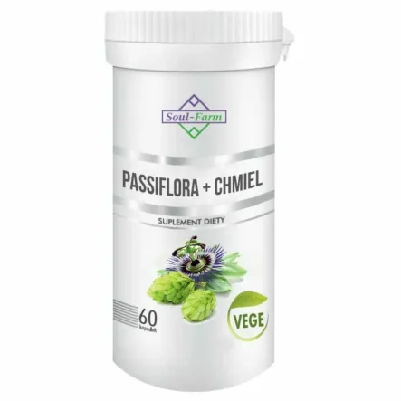 Passiflora +Chmiel 60 Kapsułek - Soul-Farm (data: 14.12.2025)