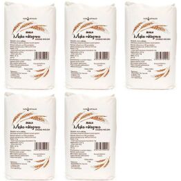 5 x Mąka Orkiszowa Biała Drobna 1 kg Vegamarket