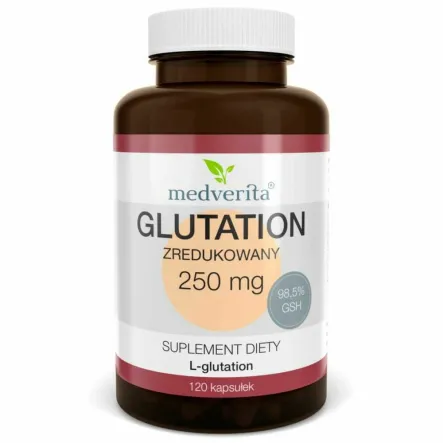 Glutation Zredukowany 250 mg 120 Kapsułek - Medverita
