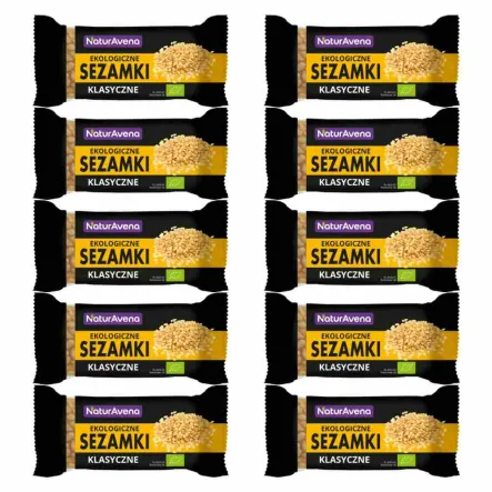 10 x Sezamki Klasyczne Bio 27 g - NaturAvena