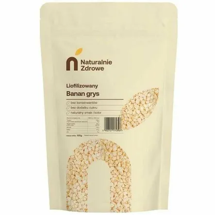 Banan Liofilizowany Grys 100 g - Naturalnie Zdrowe