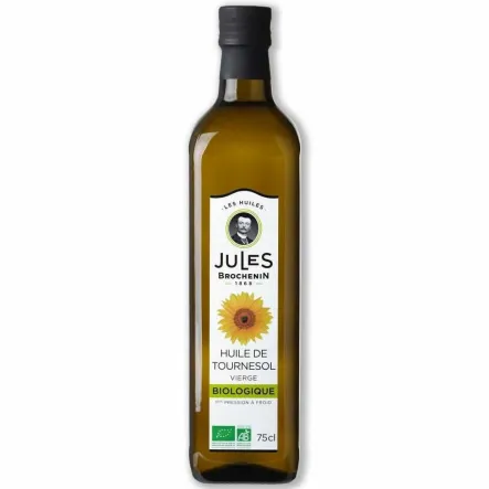 Olej Słonecznikowy Virgin Bio 750 ml - Jules Brochenin