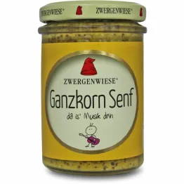 Musztarda z Całymi Ziarnami Bezglutenowa Bio 160 ml - Zwergenwiese