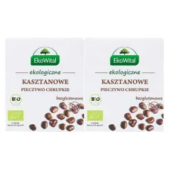 2 x Pieczywo Chrupkie Kasztanowe Bezglutenowe Bio 100 g - EkoWital