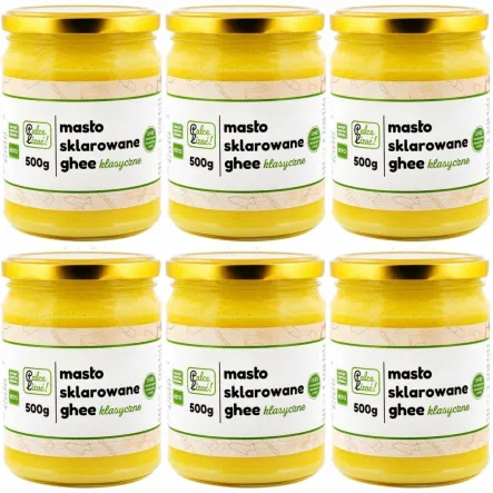 6 x Masło Sklarowane Ghee 500 g - Palce Lizać