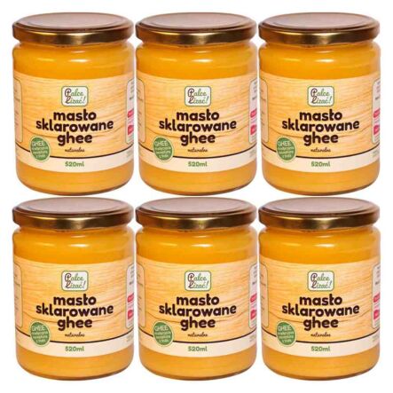 6 x Masło Sklarowane Ghee 520 ml - Palce Lizać