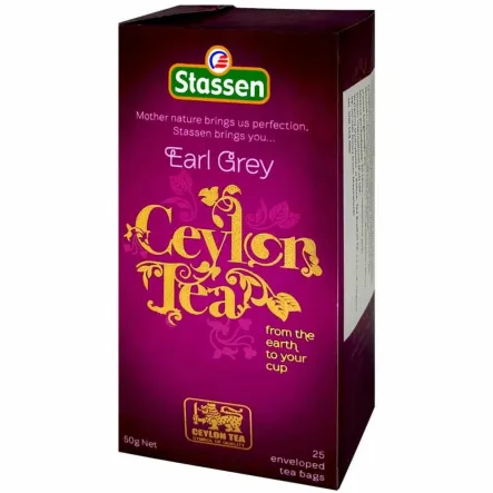 Herbata Czarna Earl Grey 50 g (25x 2 g) - Stassen
