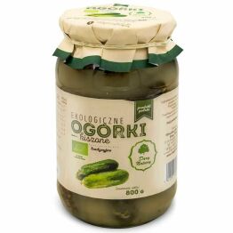 Ogórki Kiszone Eko 800 g (500 g) - Dary Natury